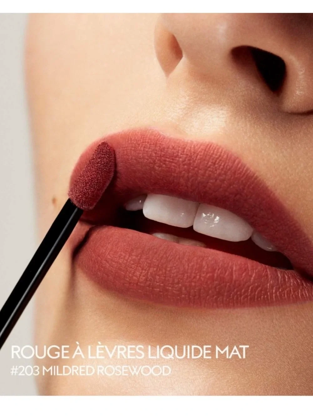 🆕 Gucci 203 Mildred Rosewood Matte Lipstick Velvet Transfer Proof Fall Moody NWT